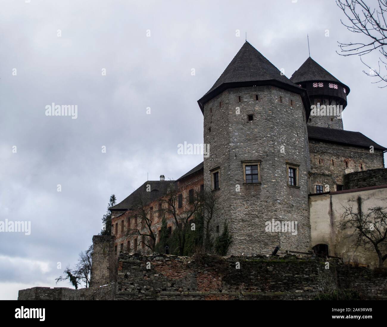 Burg Sovinec, Tschechische Republik Stockfoto