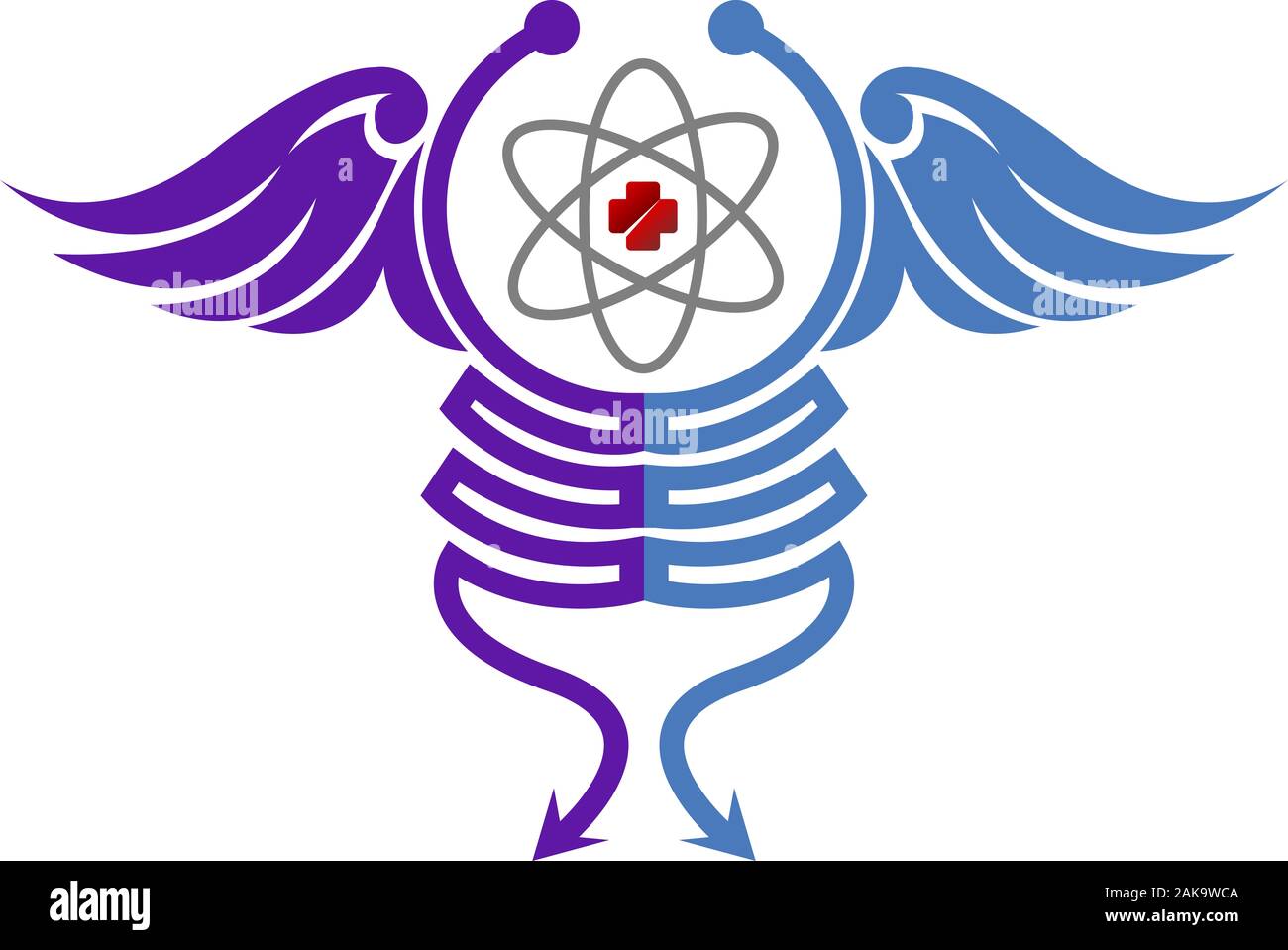 Logo für Notfallmedizin Stockfoto