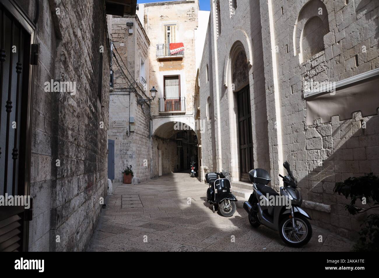 Bari - italien - historisches Zentrum Stockfoto