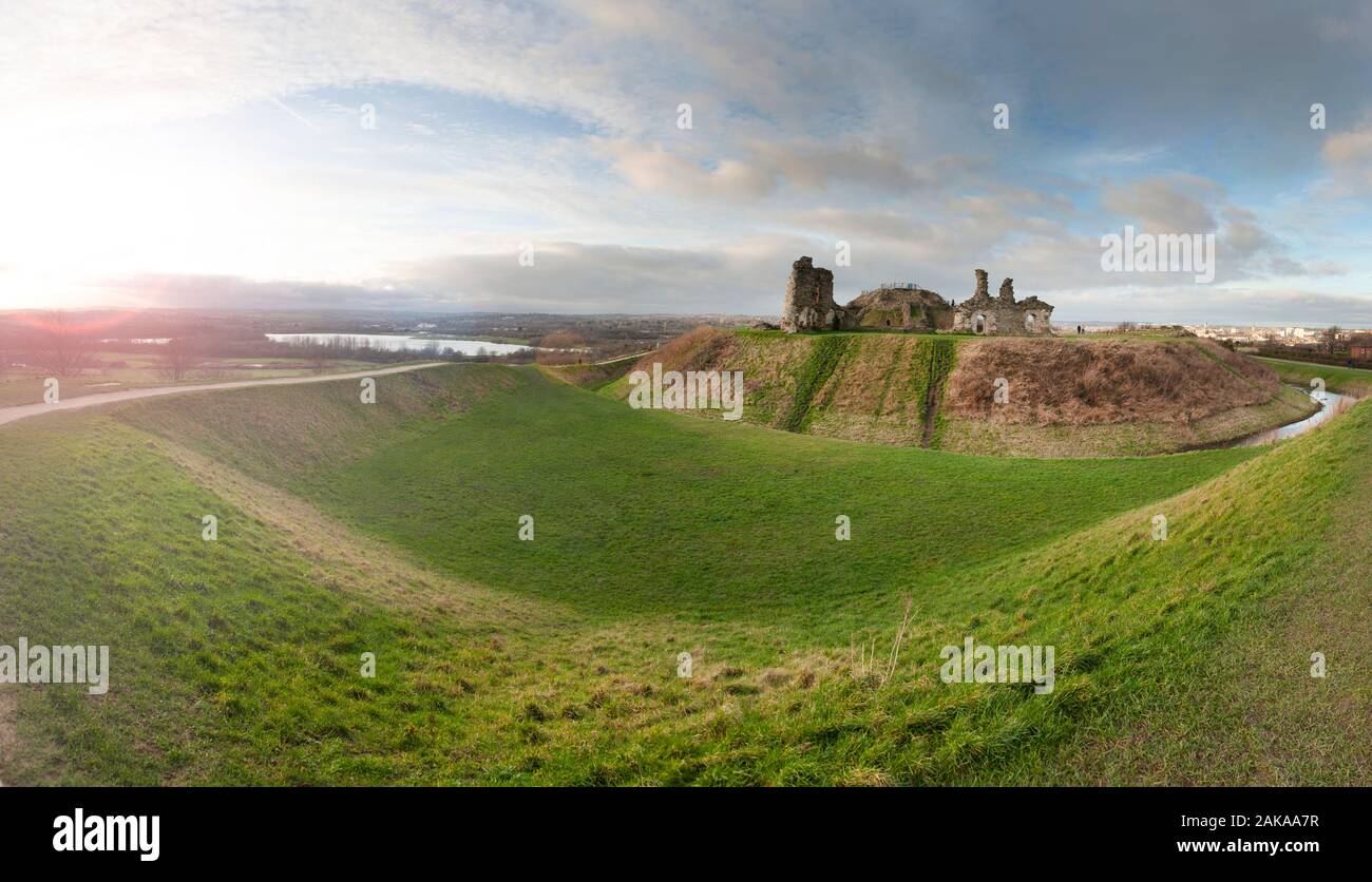 Sandale Schloss, Wakefiled, West Yorkshire Stockfoto