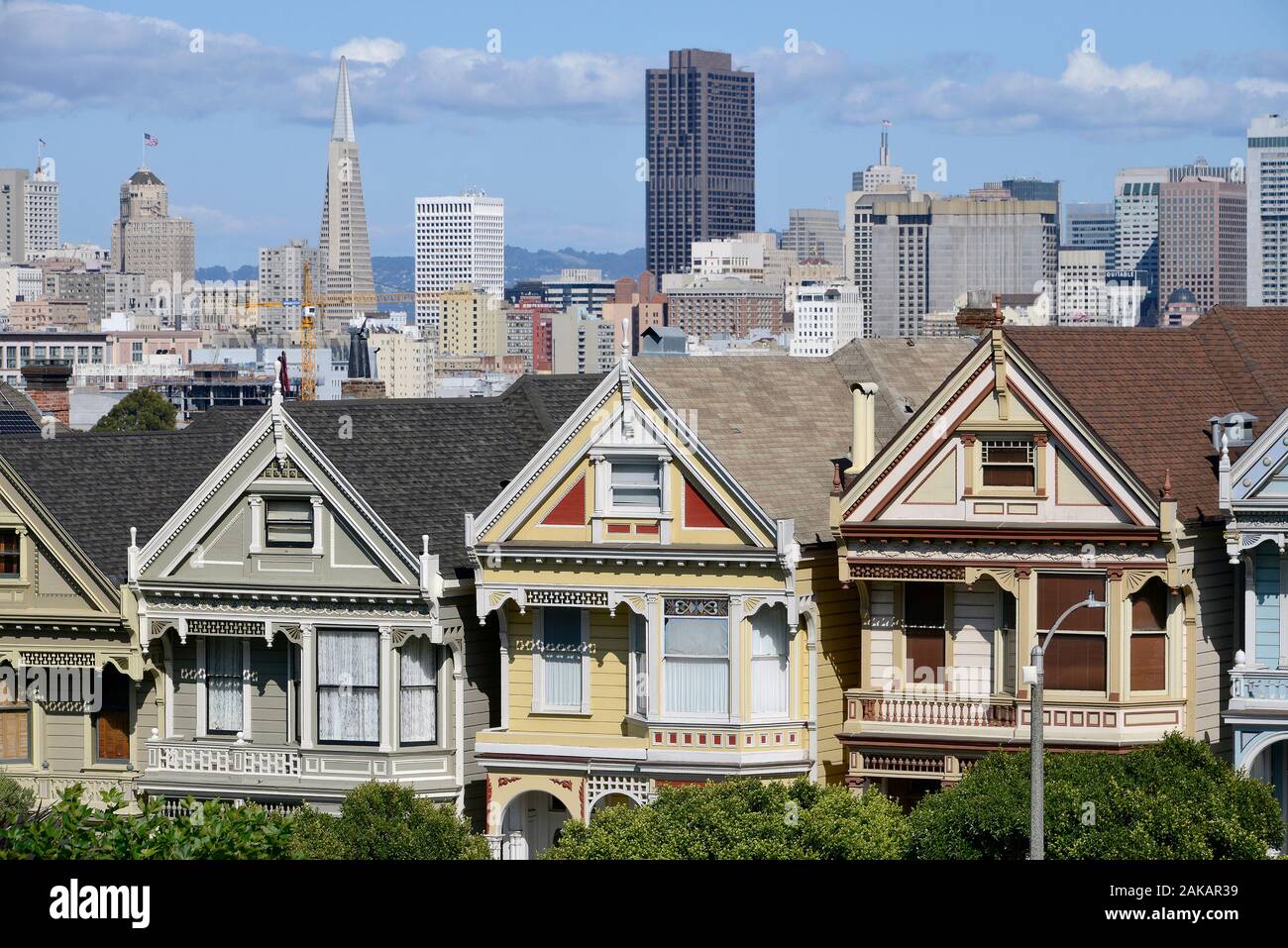 Row Houses San Francisco Stockfotos und