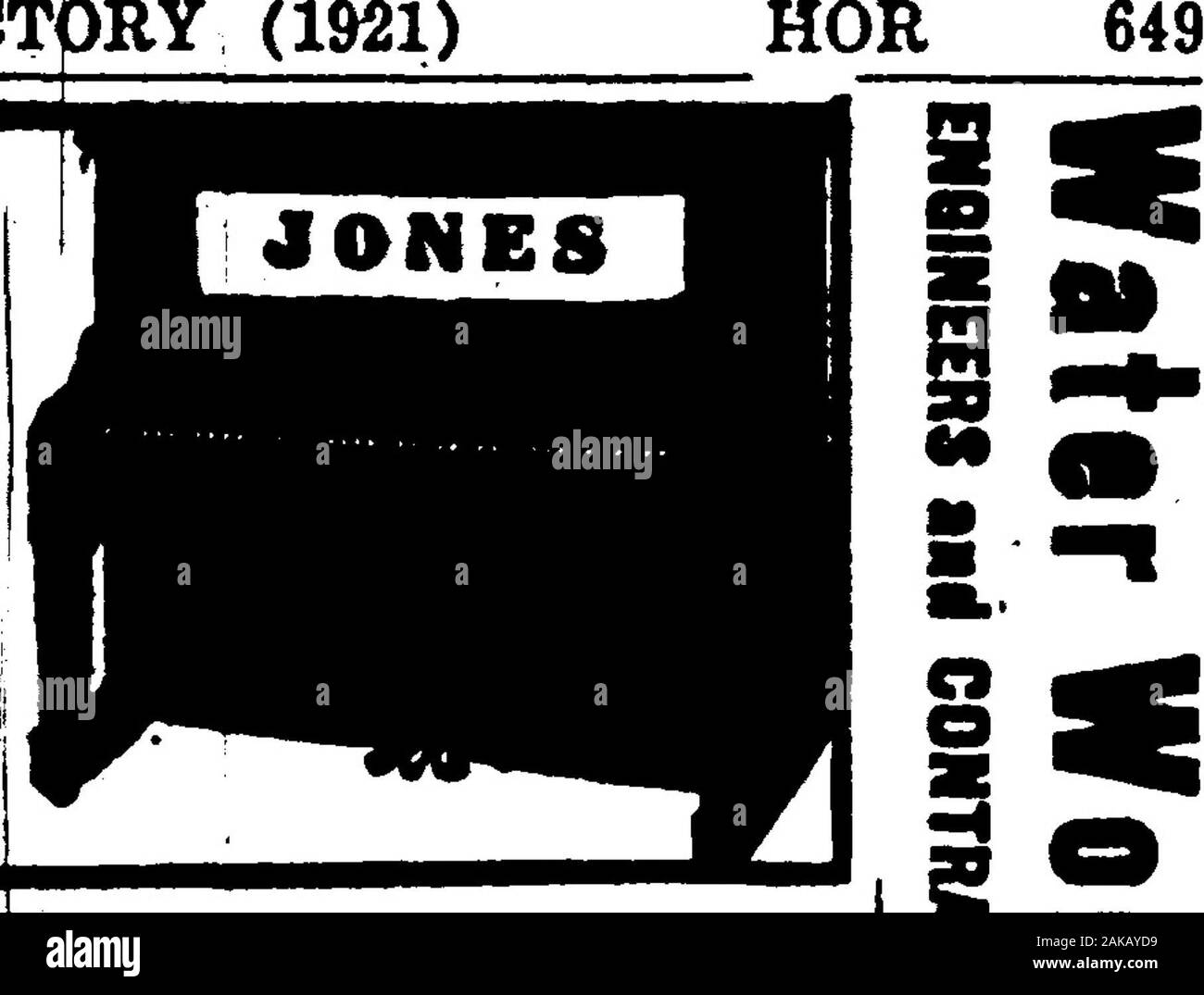 1921 Des Moines und Polk County, Iowa, Stadt Verzeichnis. Musik tchr 301 Läden L Percival Horner Roland rms 1416 LyonHorner Roy L Lab D M Eis & Brennstoff Co res 3122 2 dHorner Sarah (wid Mark] | bds 2940! Kingman boulHornig Valentine carp C Co rms 659 17 Referenzieren Alma M tchr Brojoks Schule bds 1304 e trrand avHorning Herbt K dep State Hotel Inspr rms 2315 Tischler avHorning Lewis B-Spezifikation agt Banker Accd ins Co res 2226 hohe HORRABIN BAU CO MarlowWalnut Jas Horrabin Pres, John T 1422 Nussbaum, Tel. Baeume, 4021 Horrabin Jas pries Horrabii Constmction Co und Cak Park Sknd Co res 604 Polk boul Horrabi Stockfoto