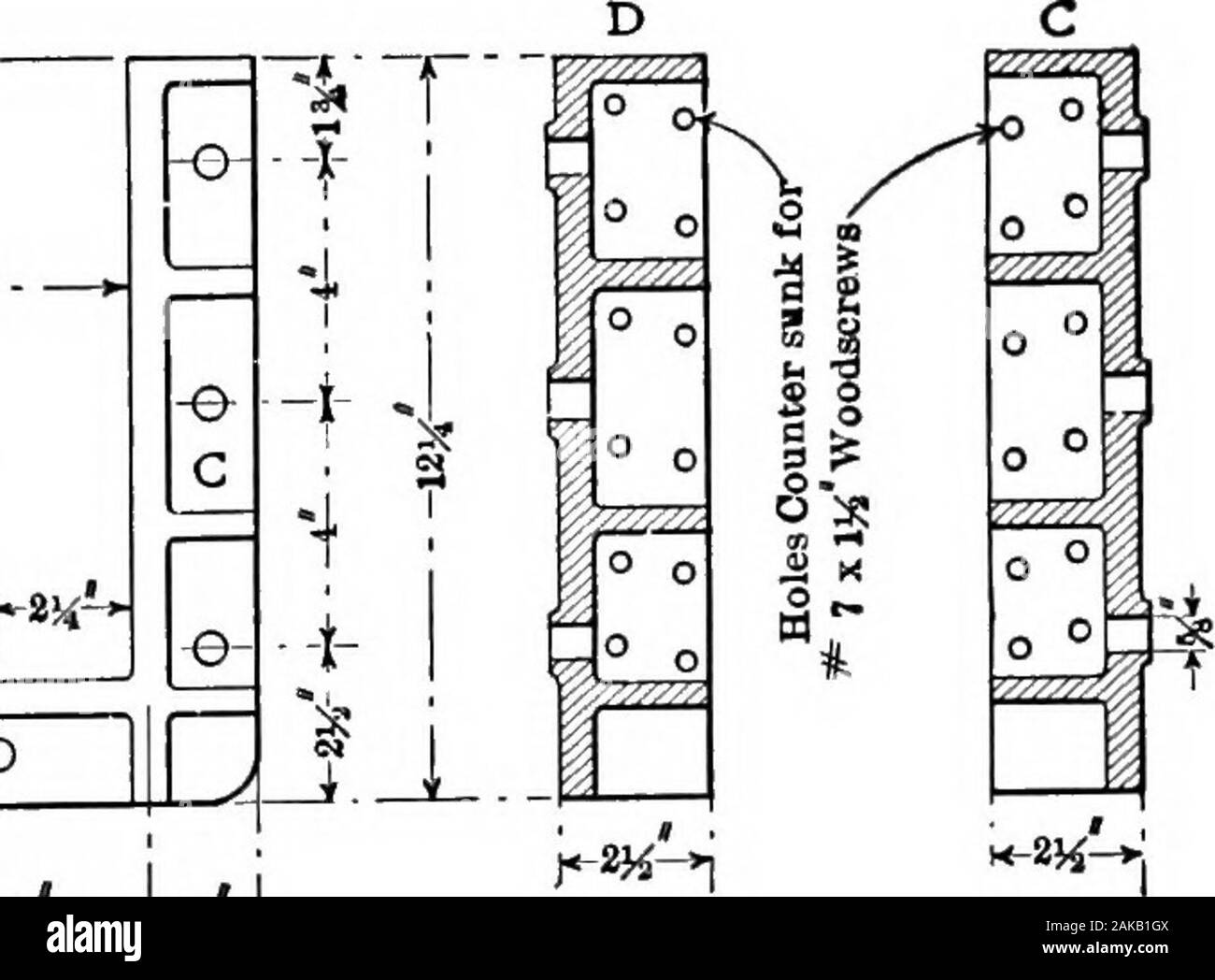 Die hydrometallurgie von Kupfer. Abb. 89. t54 Gummidichtung -^. - E - - = ^m VdIo. Schrauben • 4 B^il Abb. 90. 1 -=^5 "-12 Ji-ich ^.^.- ^-^ p^iH^ri; ? ^ HI. Einen rechten und einen Lett-UH -?- n Kosten lion Abb. 91. Abbn. 89, 90, 91. - Einzelheiten der Trog Bau. Abb. 89, Querschnitt von Trog; Bild. 90, Anschluss von Trögen; Bild. 91 durch die Union. 456 HYDROMETAjbJUUiHsri ur i^Ähm^ iv Flansch Union Stockfoto