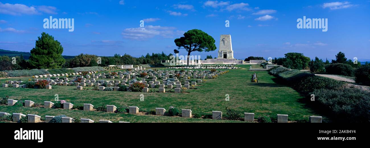 Australische (ANZAC) Lone Pine Friedhof bei Gallipoli Halbinsel Gelibolu, Canakkale, Türkei Stockfoto