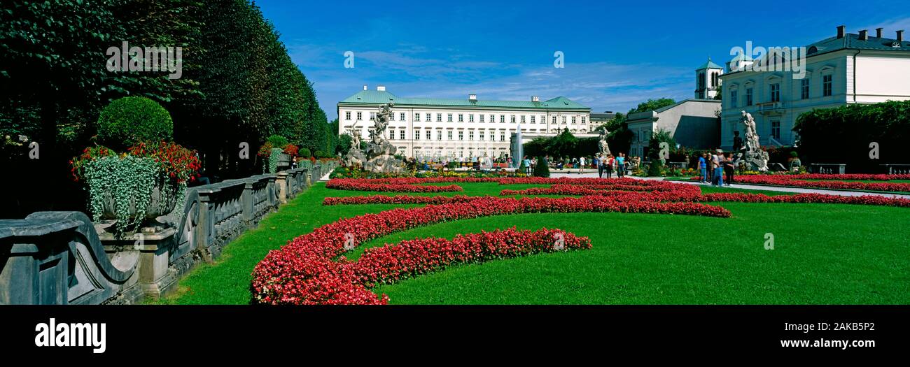 Schloss Mirabell und formalen Garten, Salzburg, Österreich Stockfoto