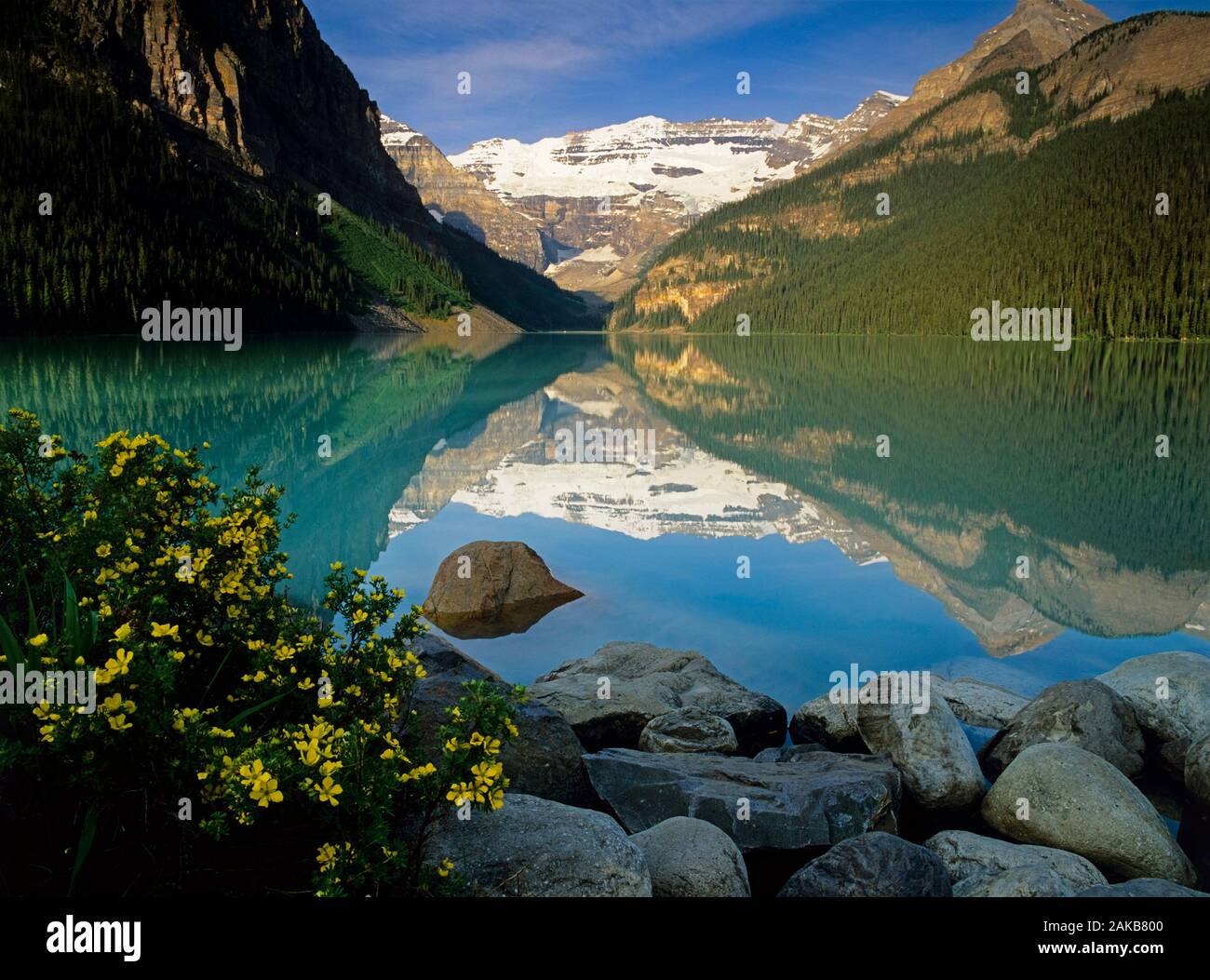 Lake Louise, Banff Nationalpark, Alberta, Kanada Stockfoto