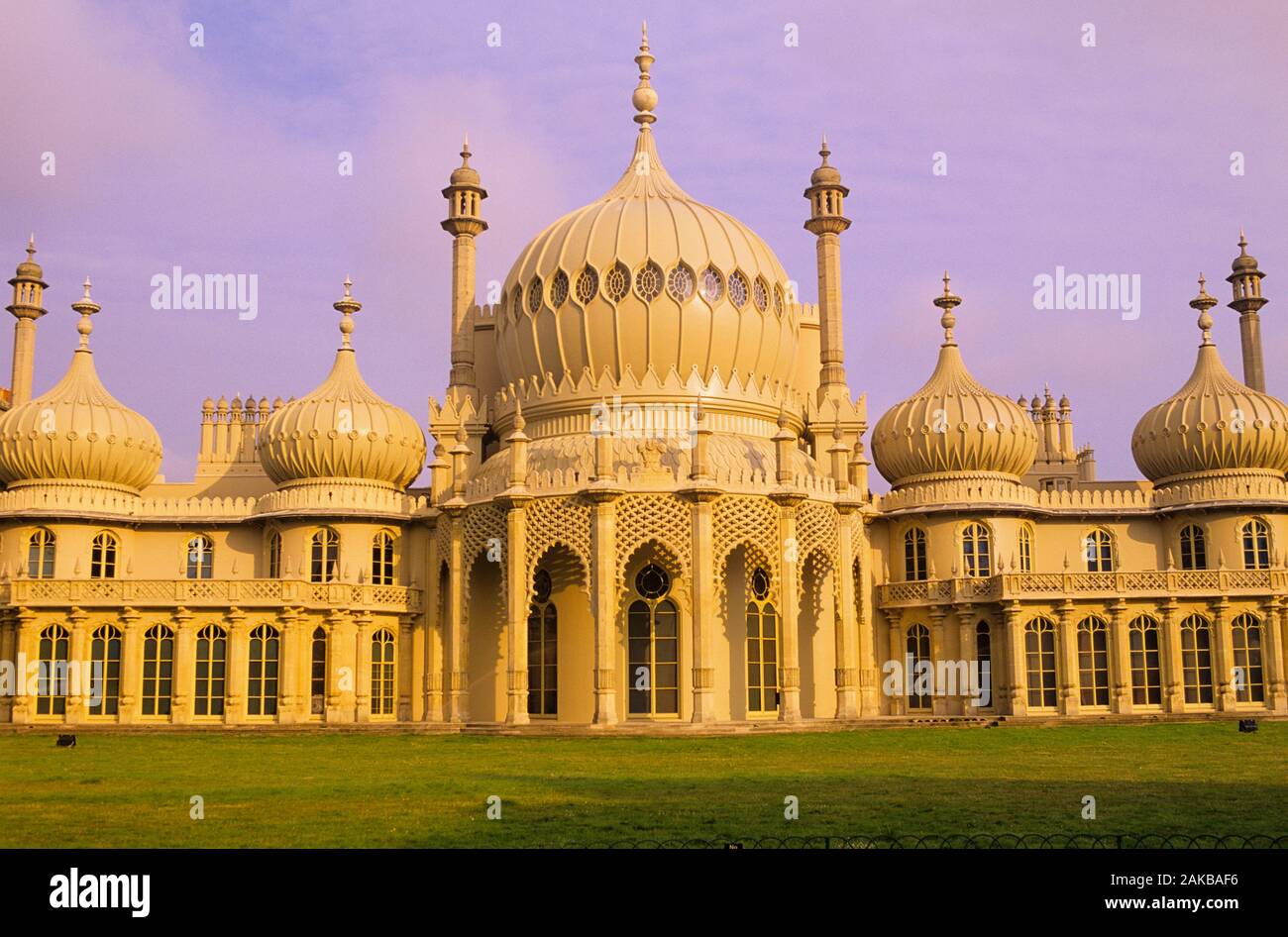 Blick auf Royal Pavilion, Brighton, England, Großbritannien Stockfoto