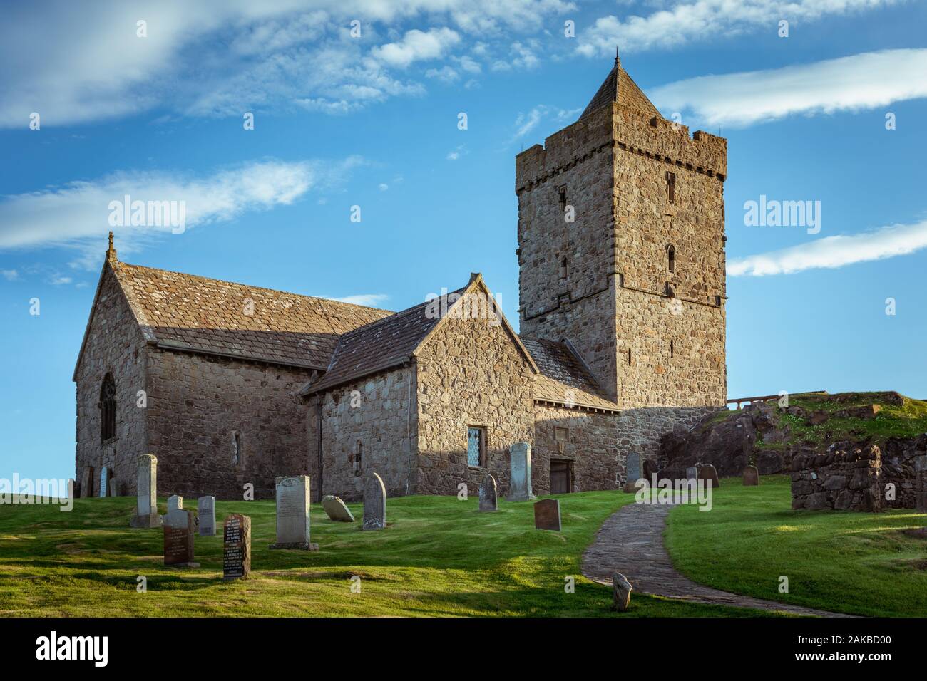 St Clement's Kirche, Rodel, Harris Stockfoto