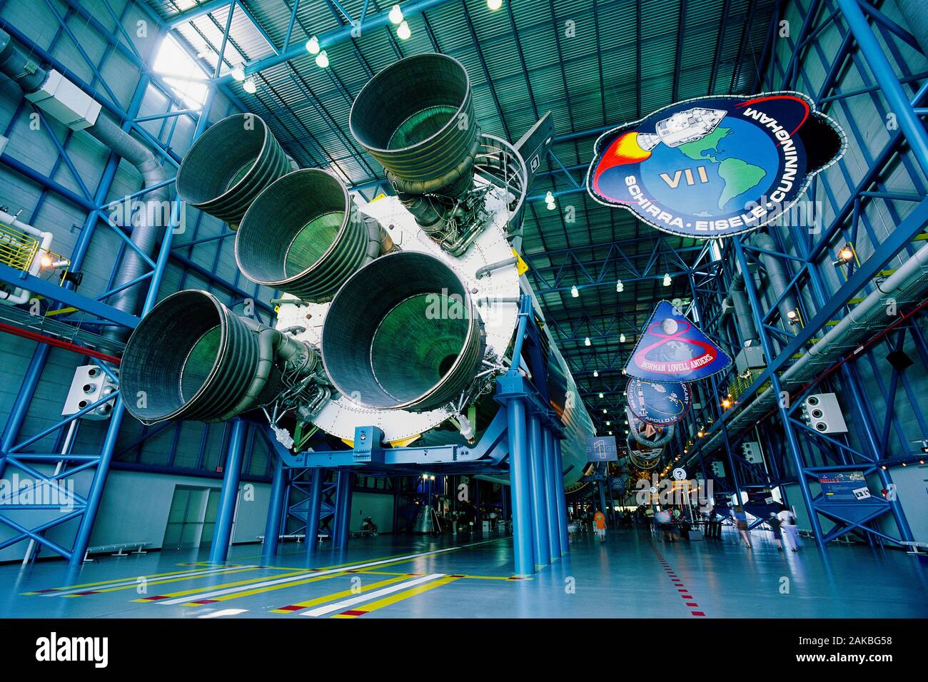 Apollo Rakete im Kennedy Space Center, Cape Canaveral, Florida, USA Stockfoto