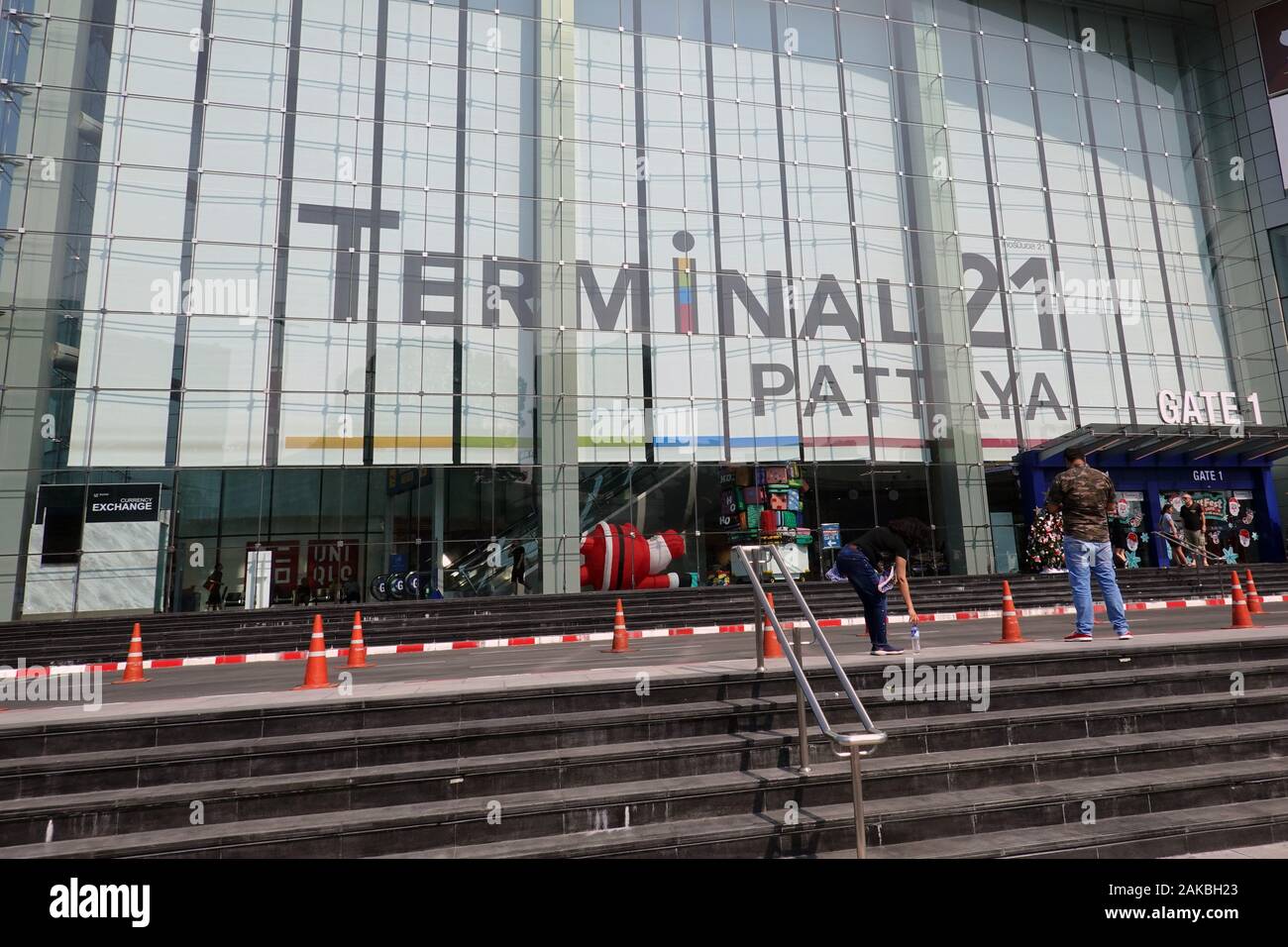 Pattaya, Thailand - 23. Dezember 2019: Terminal 21 Einkaufszentrum. Stockfoto