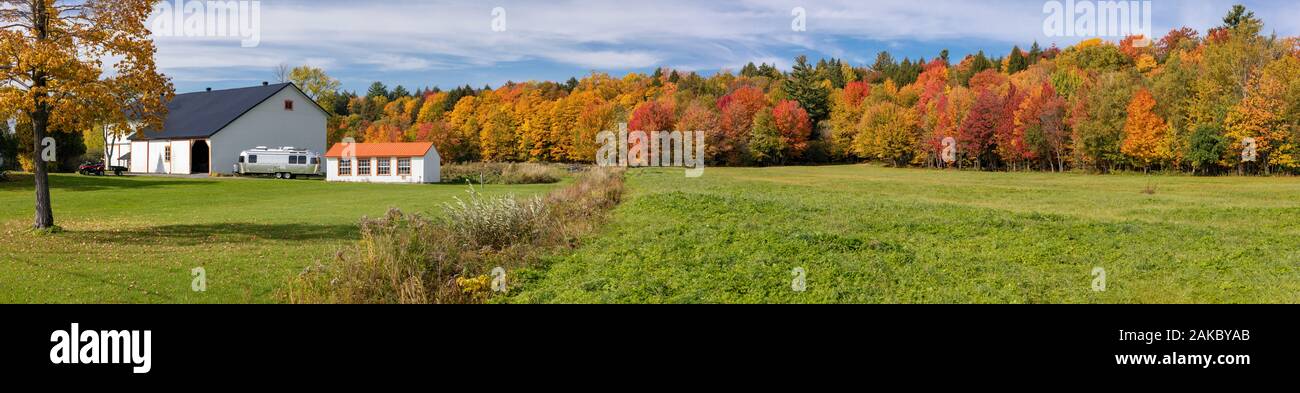 Kanada, Provinz Quebec, die Chemin du Roy zwischen Quebec und Montreal in den Farben des Indian Summer Stockfoto