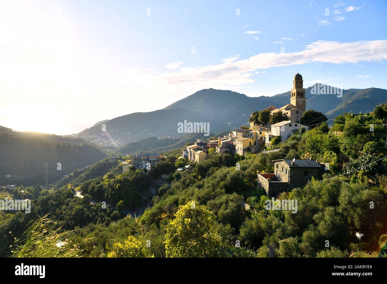 Italien, Ligurien, Legnaro Dorf im Hinterland der Stadt Levanto in der Nähe des Nationalparks der Cinque Terre Stockfoto