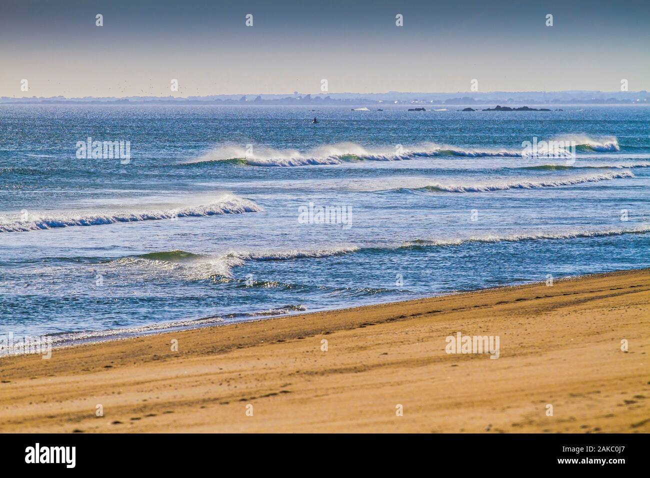 Frankreich, Morbihan, Ria d'Etel, Plouhinec, die etel Bar Stockfoto