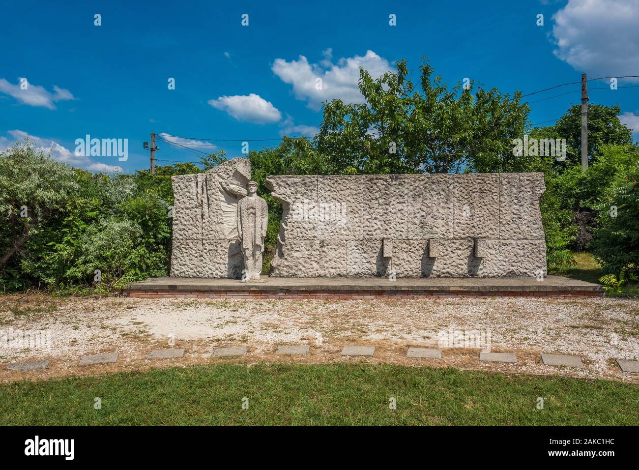Ungarn, Ungarn, Budapest, Szobor Park oder Memento Park umfasst alle antiken Statuen zur Ehre des Kommunismus in der ungarischen Hauptstadt errichtet. Stockfoto