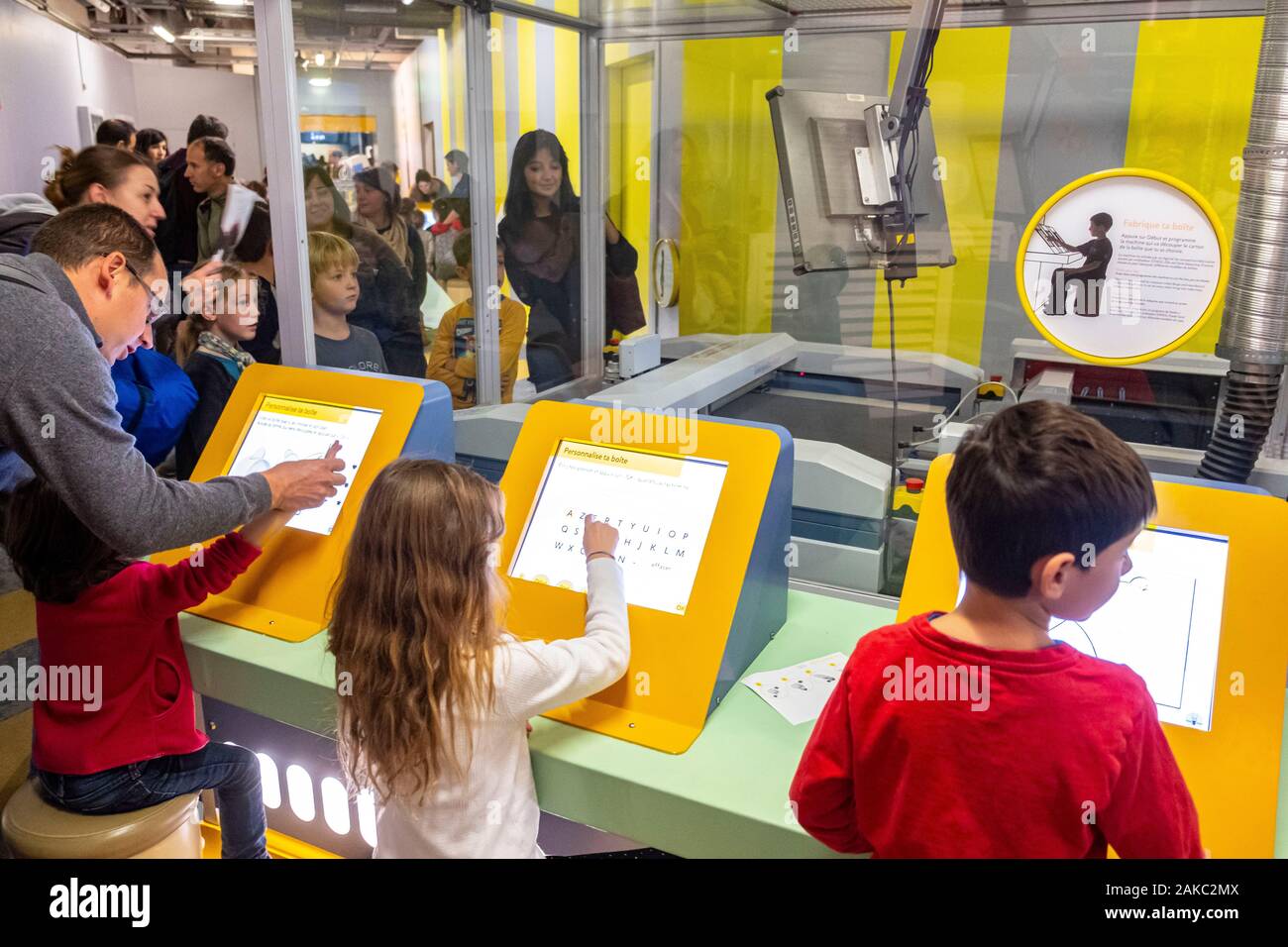 Frankreich, Paris, Parc de la Villette, Stadt der Wissenschaft und der Industrie, der Stadt der Kinder 5-12 Jahre Stockfoto