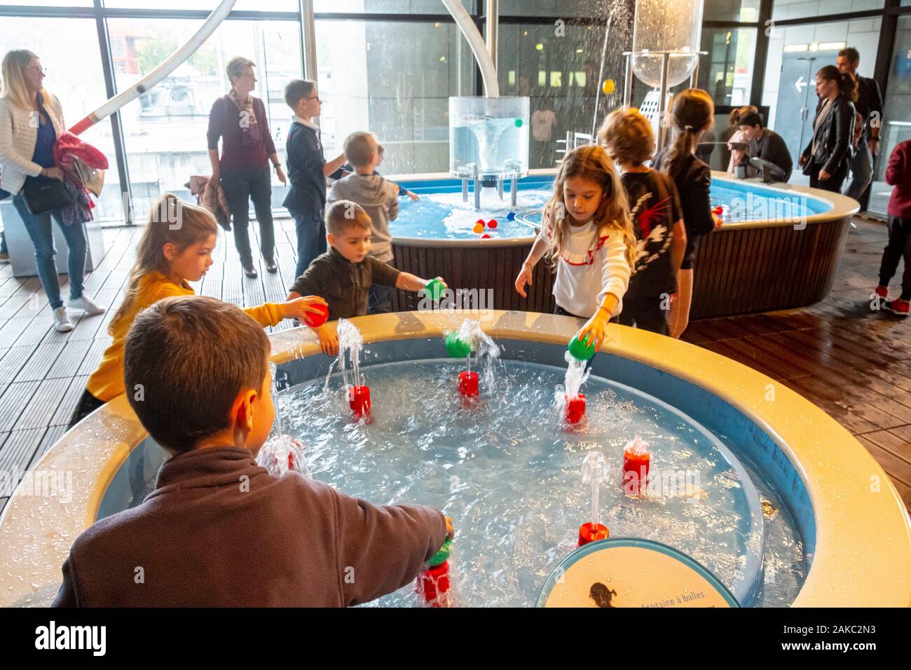 Frankreich, Paris, Parc de la Villette, Stadt der Wissenschaft und der Industrie, der Stadt der Kinder 5-12 Jahre Stockfoto