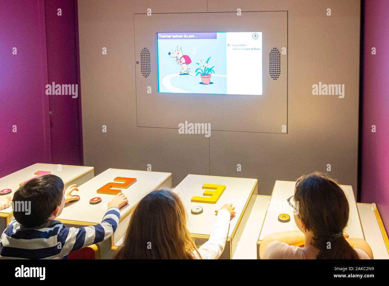 Frankreich, Paris, Parc de la Villette, Stadt der Wissenschaft und der Industrie, der Stadt der Kinder 5-12 Jahre Stockfoto