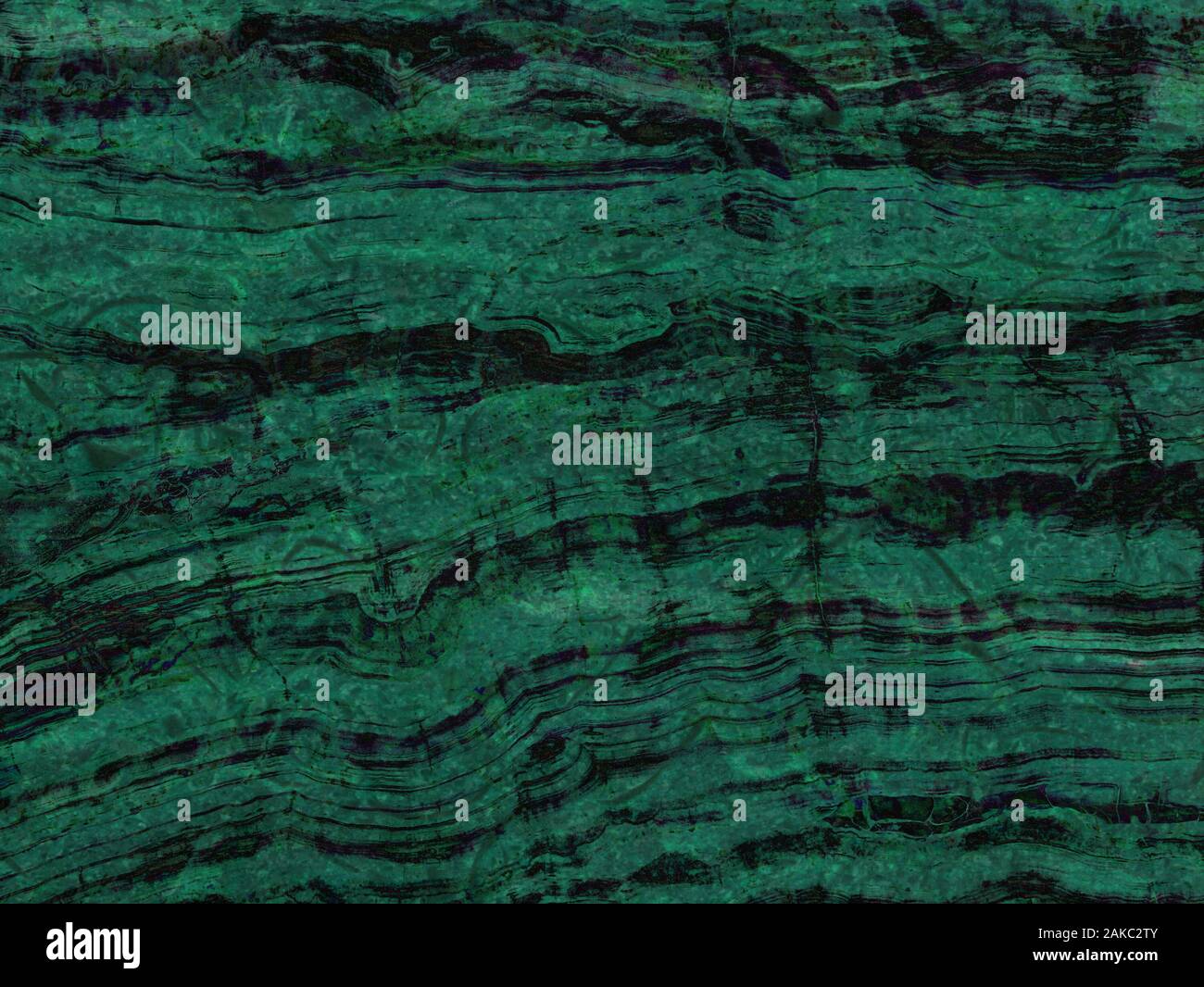 Struktur aus grünem Marmor. Natursteinmuster mit Adern. Stockfoto