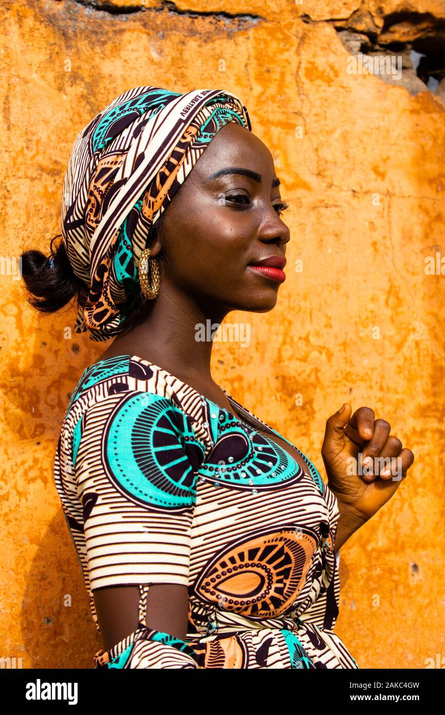 Benin, Porto Novo, Frau Porträt Stockfoto