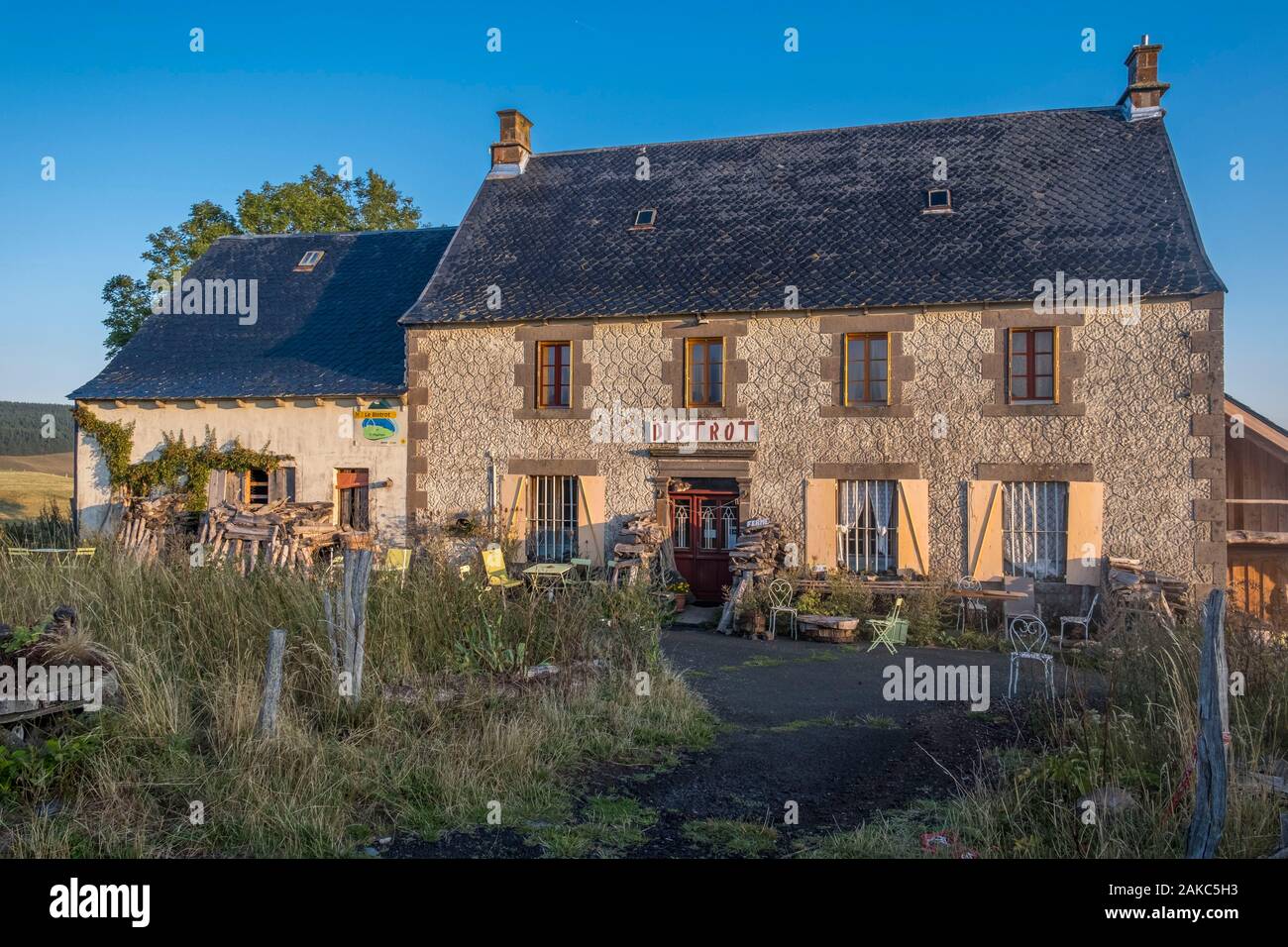 Frankreich, Puy de Dome, Beschwerden, Weiler Brion, Cezallier Plateau, Parc Naturel Régional des Volcans d'Auvergne, Regionaler Naturpark der Vulkane der Auvergne Stockfoto