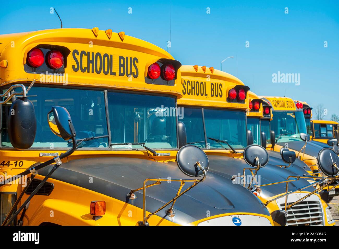 Kanada, Ontario Provinz, School Bus Stockfoto