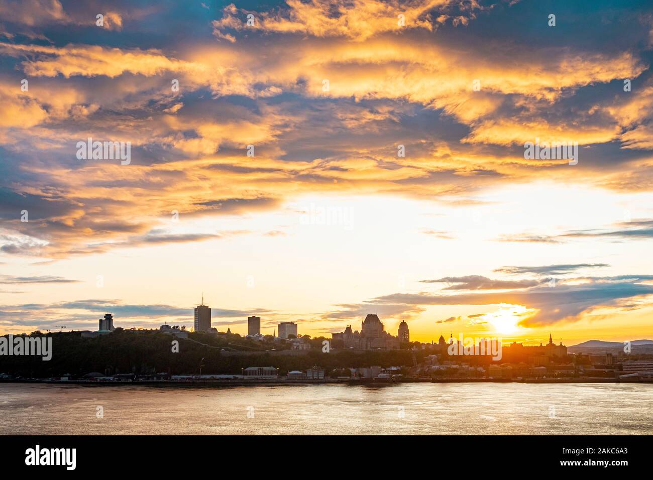 Kanada, in der Provinz Quebec, Quebec City und die Saint Lawrence von Levis Stockfoto