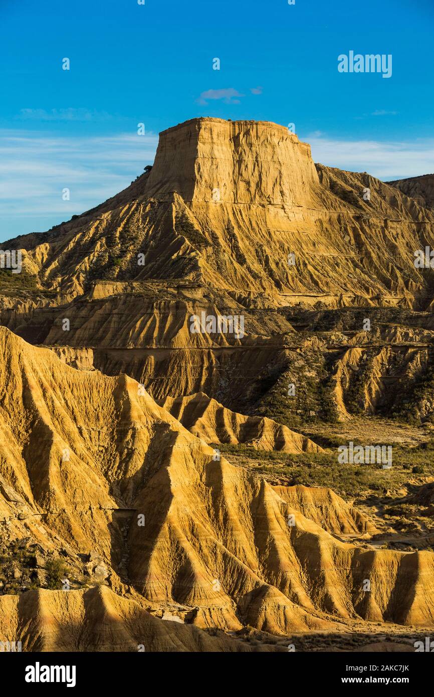 Spanien, Navarra, Arguedas, Wüste Bardenas Reales, UNESCO-Biosphärenreservat, Labyrinth der Pisquerra Stockfoto
