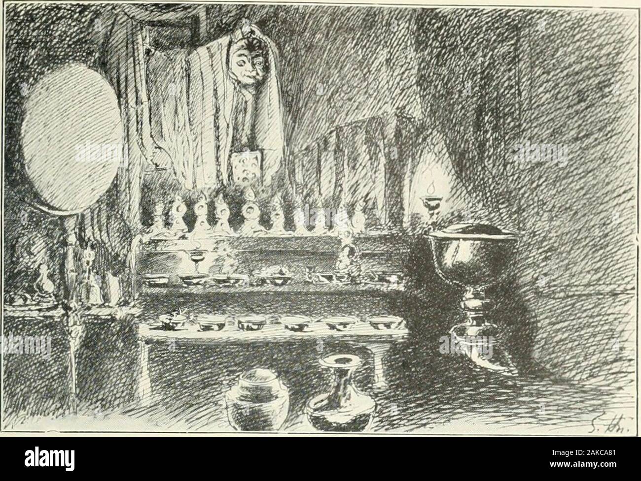 Trans-Himalaya; Entdeckungen und Abenteuer in Tibet. ve in den Beziehungen. Sie glauben, dass eine der theways des Heils Manasarowar vorbei. Sie arealways hoffnungsvoll, und das ist eine feine Sache für die Armen pilgrimson das Antlitz der Erde. Sie starrte mit Staunen auf unser Boot, die vom Ufer durch leistungsstarke Anschläge perhapswith wasdriven, neidischen Augen, für viele mich danach gefragt, um letthem mit mir gehen, damit sie für den Rest des theirlives zurück zu der Zeit, wenn Sie auf thesacred Wellen geschwommen. Der See lag glatt und noch immer, aber bei der ersten klingende-Station (115 Fuß), die la Stockfoto