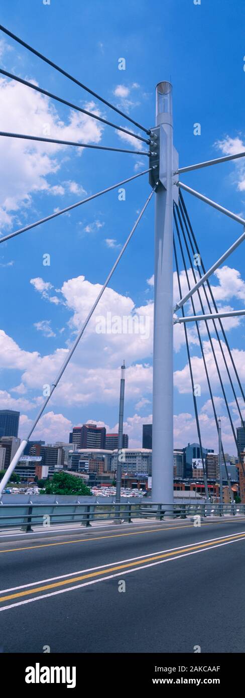 Weg in die Stadt führenden, Nelson Mandela Brücke, Johannesburg, Südafrika Stockfoto