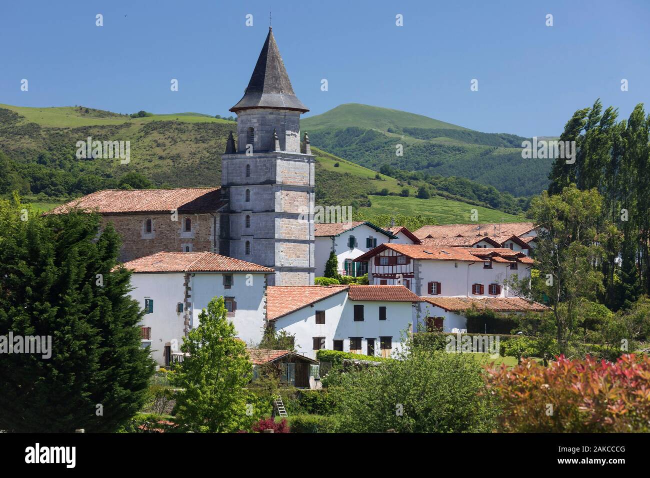 Frankreich, Pyrenees Atlantiques, Ainhoa Stockfoto