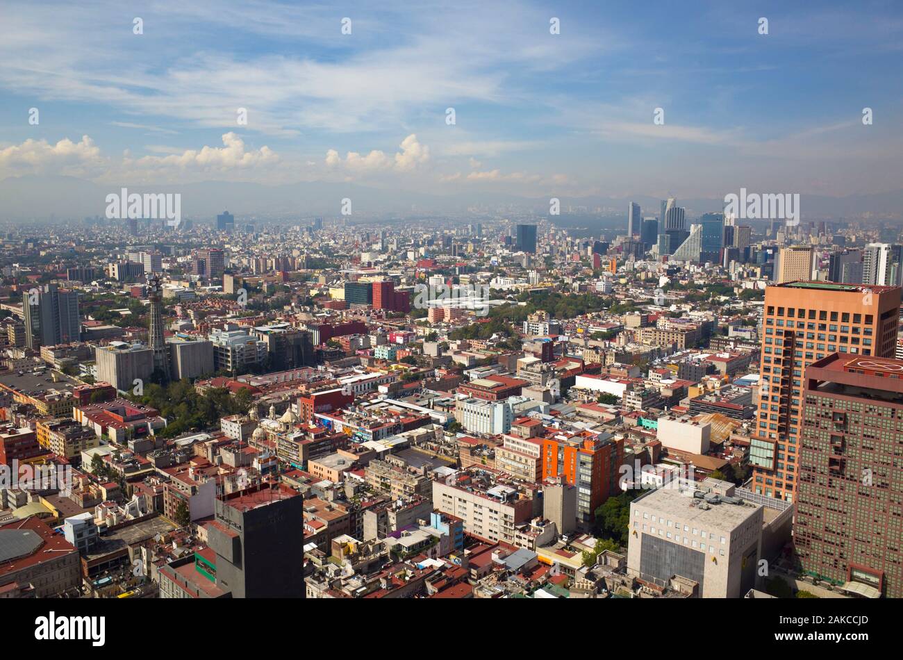 Mexiko, Mexiko Stadt, die Stadt von der Oberseite des Torre Latino gesehen, das älteste Hochhaus in der Stadt Stockfoto