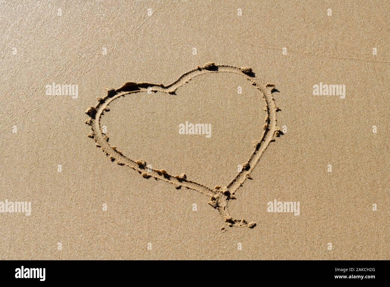 Herz In Den Sand Stockfotos und bilder Kaufen Alamy