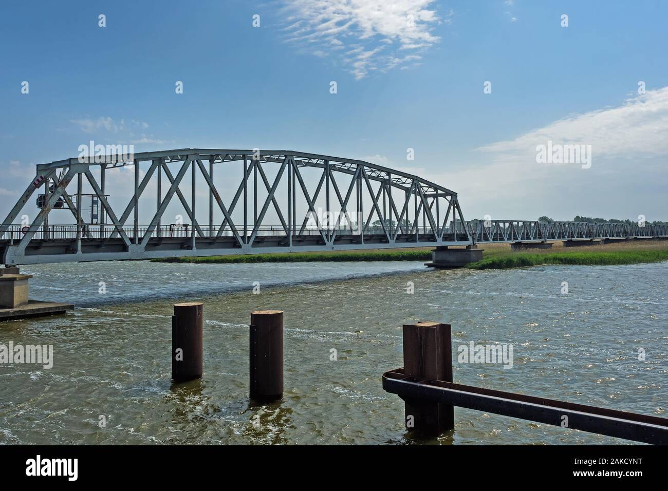 Brücke Meiningen zwischen Bresewitz und Zingst, Mecklenburg-Vorpommern, Deutschland Stockfoto