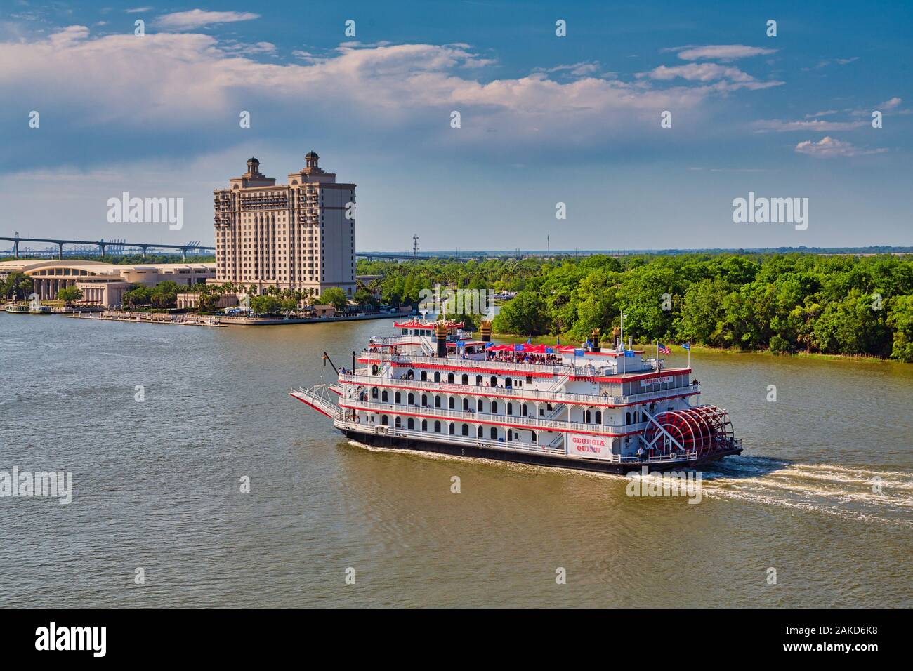 Georgien Königin Vergangenheit Savannah Hotel Stockfoto