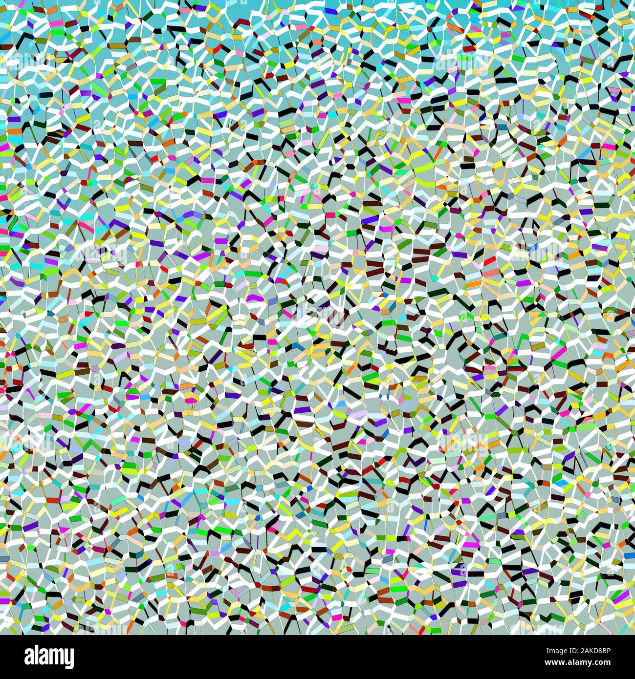 Interwoven Muster mit verschiedenen Farben. Stockfoto