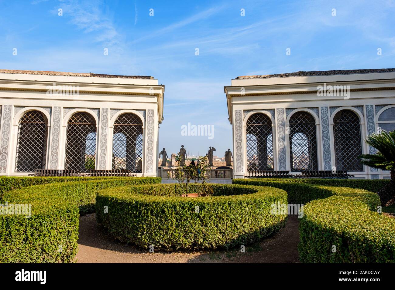 Gebäude des antiken Roms, Farnesische Volieren, Farnesische Gärten, Palatin, Palatino, Rom, Italien Stockfoto