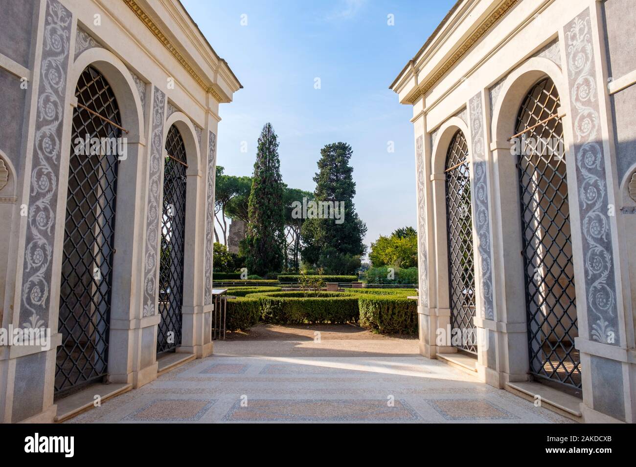 Farnese Farnese Volieren, Gärten, Palatin, Palatino, Rom, Italien Stockfoto