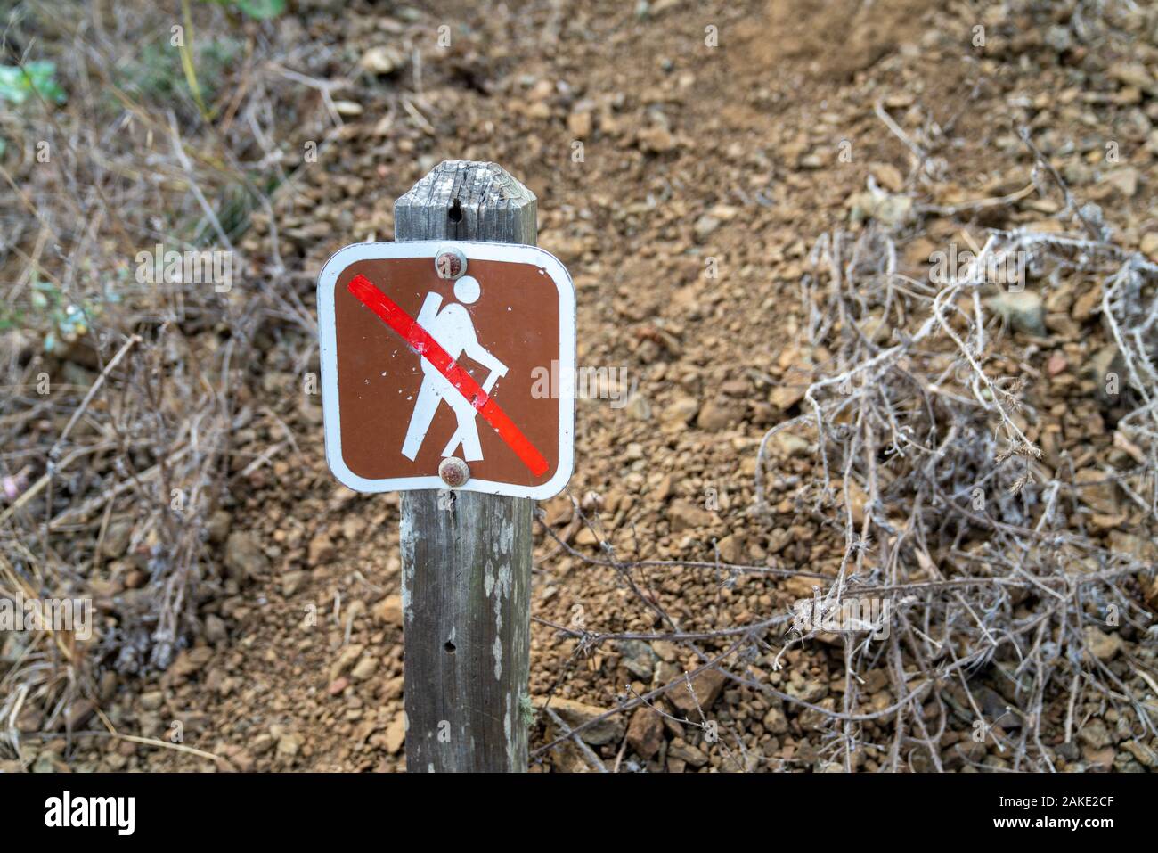 Kein Wanderschild Stockfotos Und Bilder Kaufen Alamy