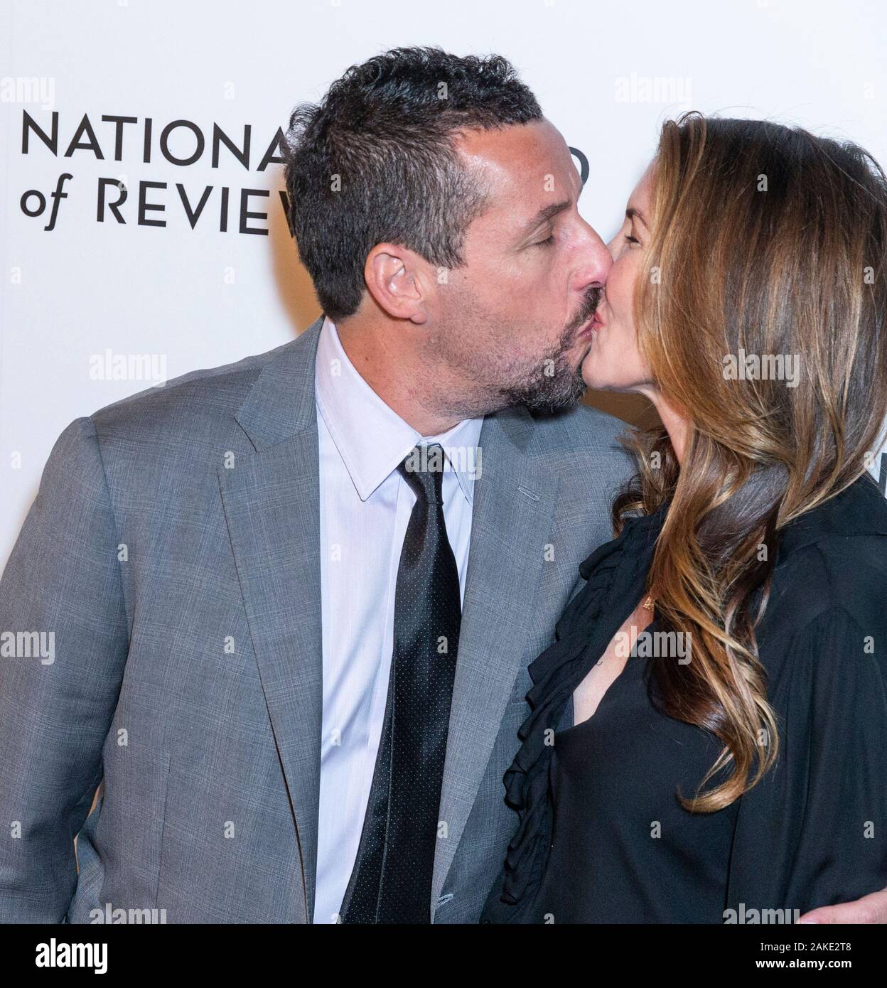 New York, NEW YORK - Januar 8, 2020: Adam Sandler und Jackie Sandler die 2020 National Board of Review Gala an Cipriani 42nd Street teilnehmen Stockfoto