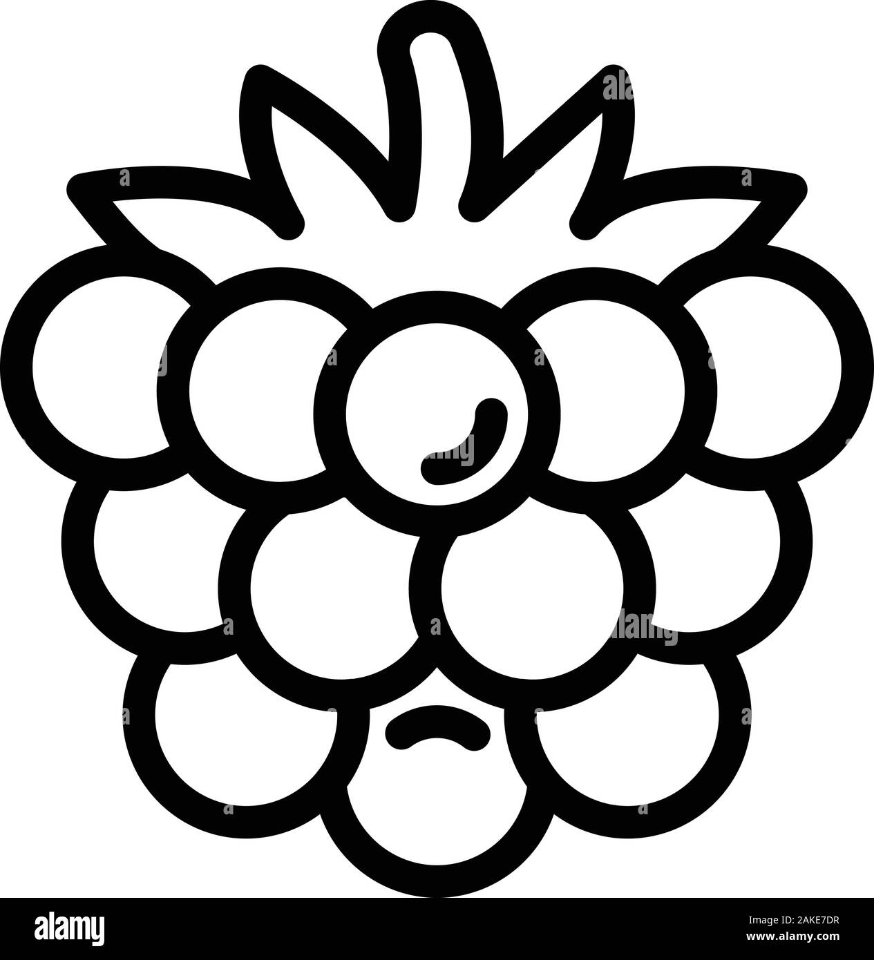 Reif Symbol Blackberry, outline Style Stock-Vektorgrafik - Alamy