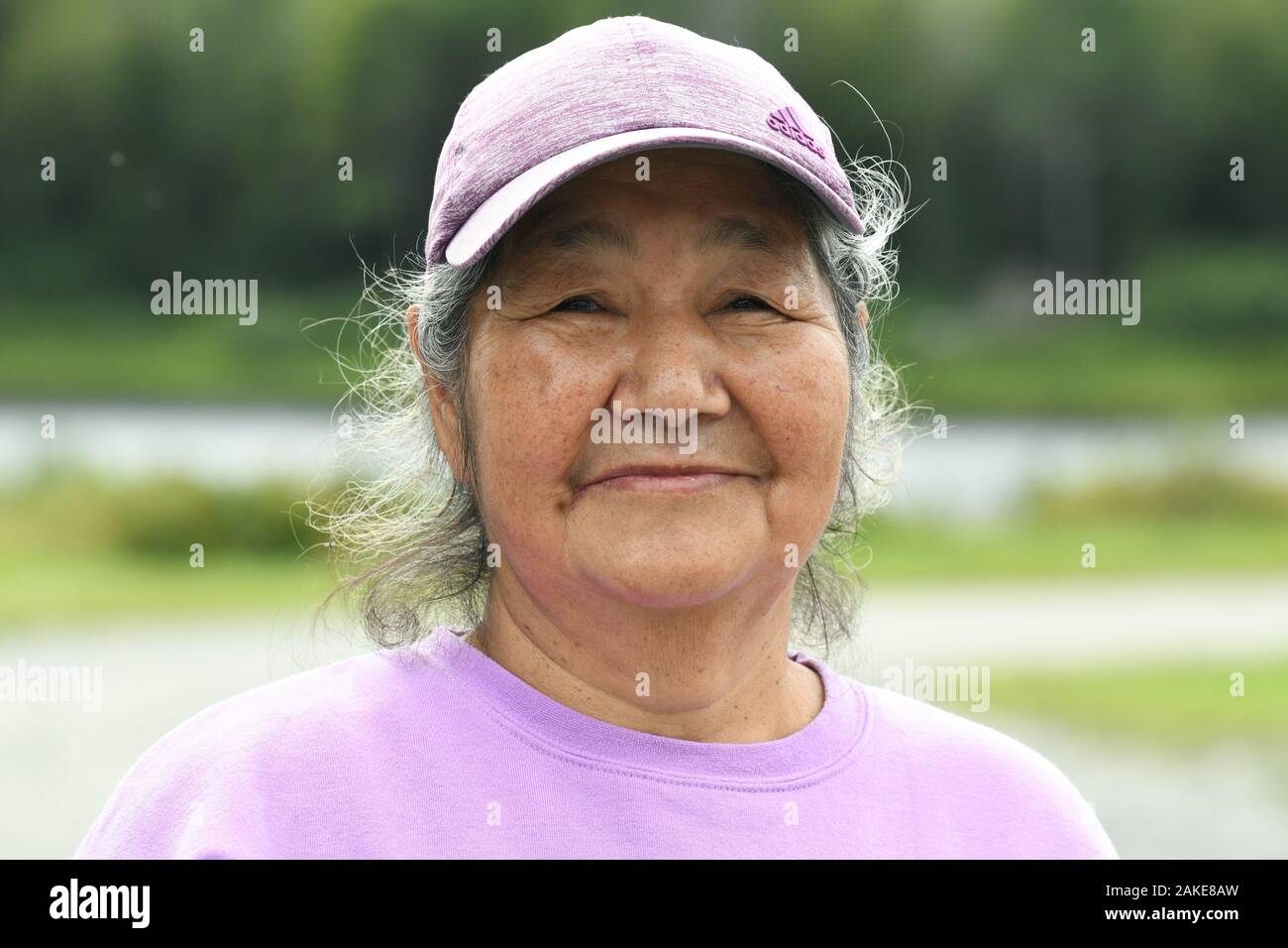 Indigene Frau, Kanada Stockfoto