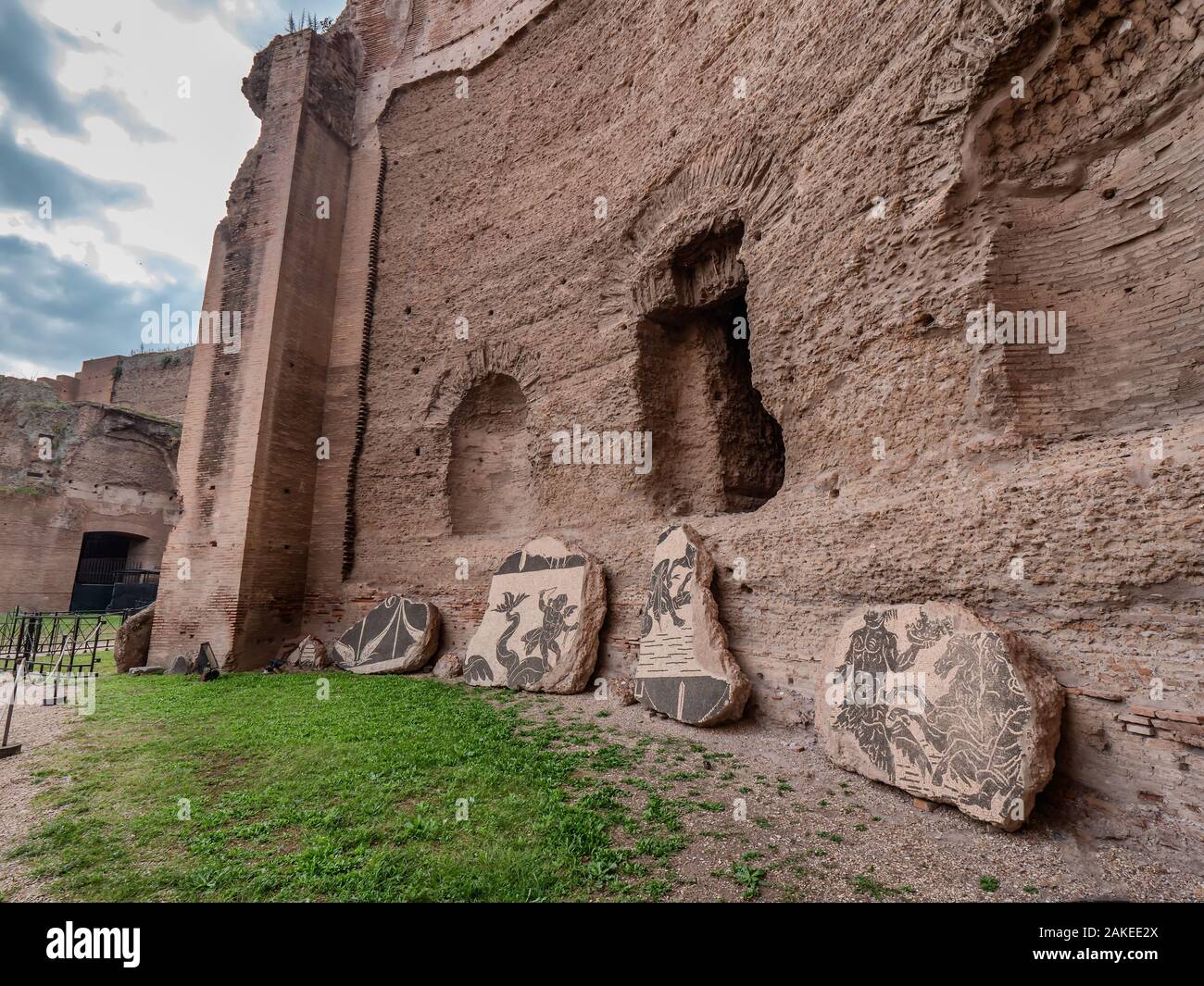 Caracalla-Thermen im antiken Rom, Italien Stockfoto
