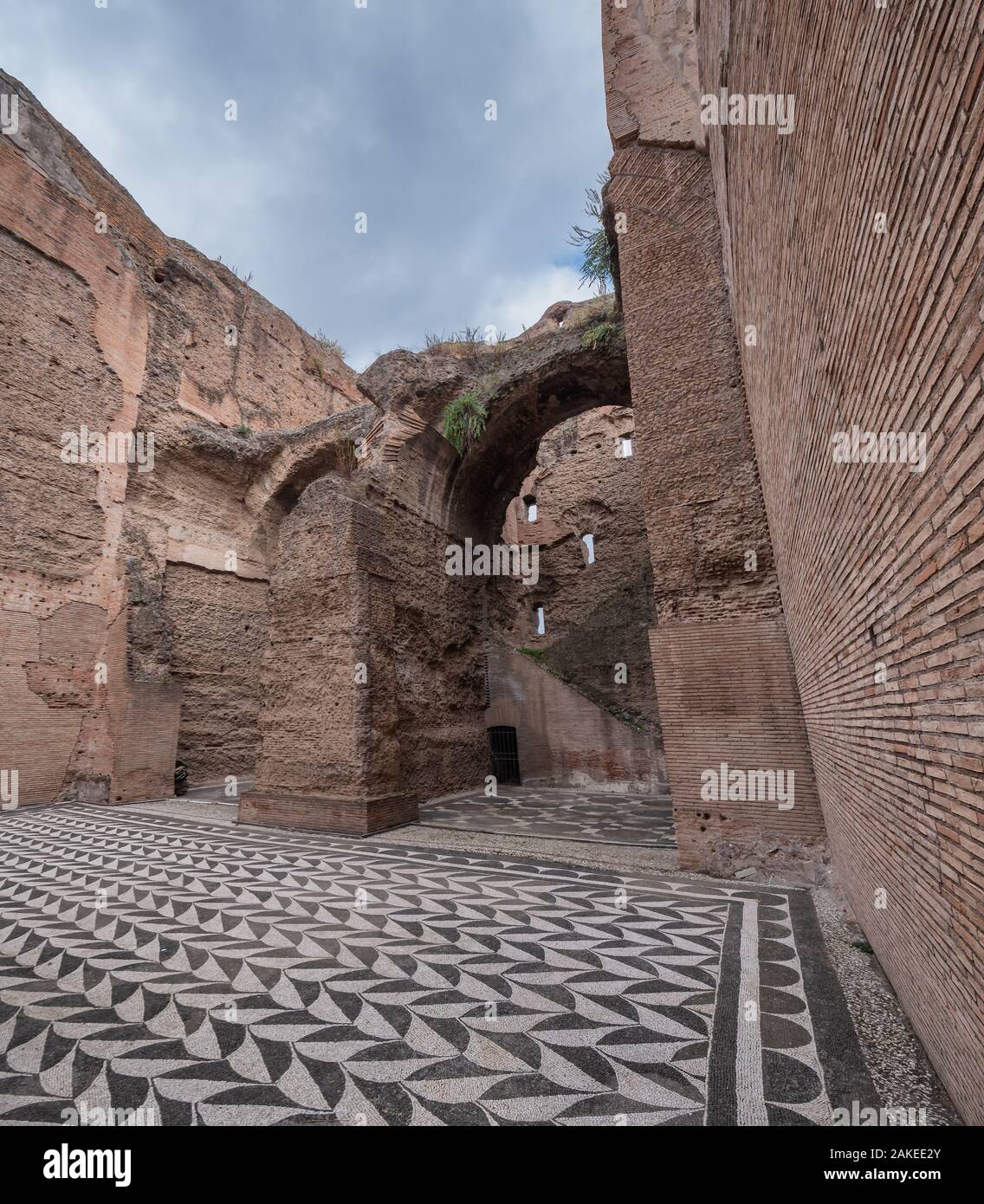 Caracalla-Thermen im antiken Rom, Italien Stockfoto