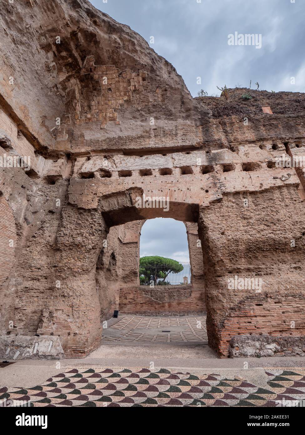 Caracalla-Thermen im antiken Rom, Italien Stockfoto