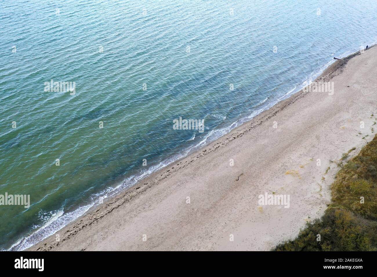 Küstenlandschaft Zwischen Priwall Und Barendorf Mit Harkenbäkniederung Ostsee, Ostsee-Strand, Küstenlandschaft zwischen Priwall und Barendorf