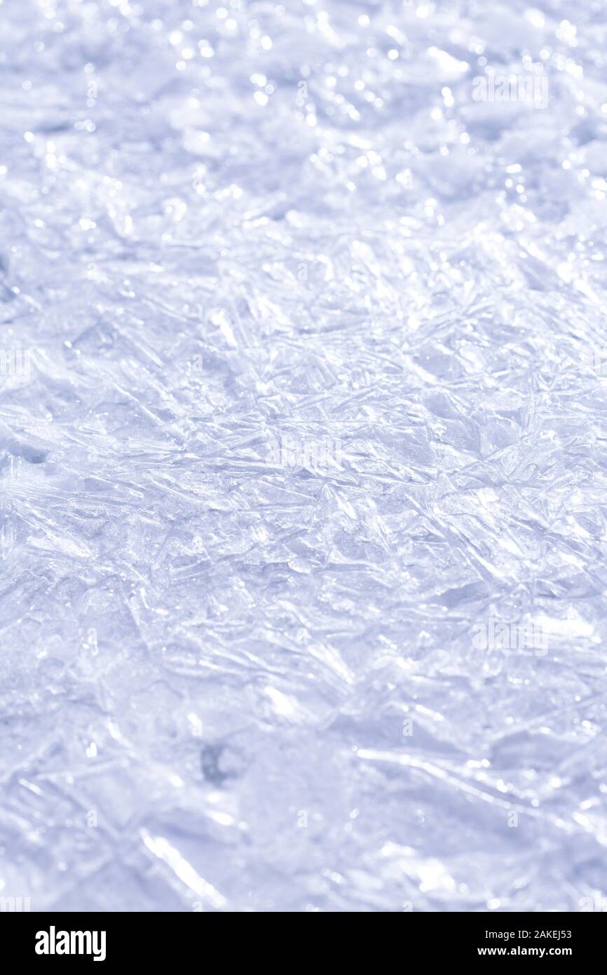 Hintergrund oder Textur mit Ice Crystal Muster Stockfoto