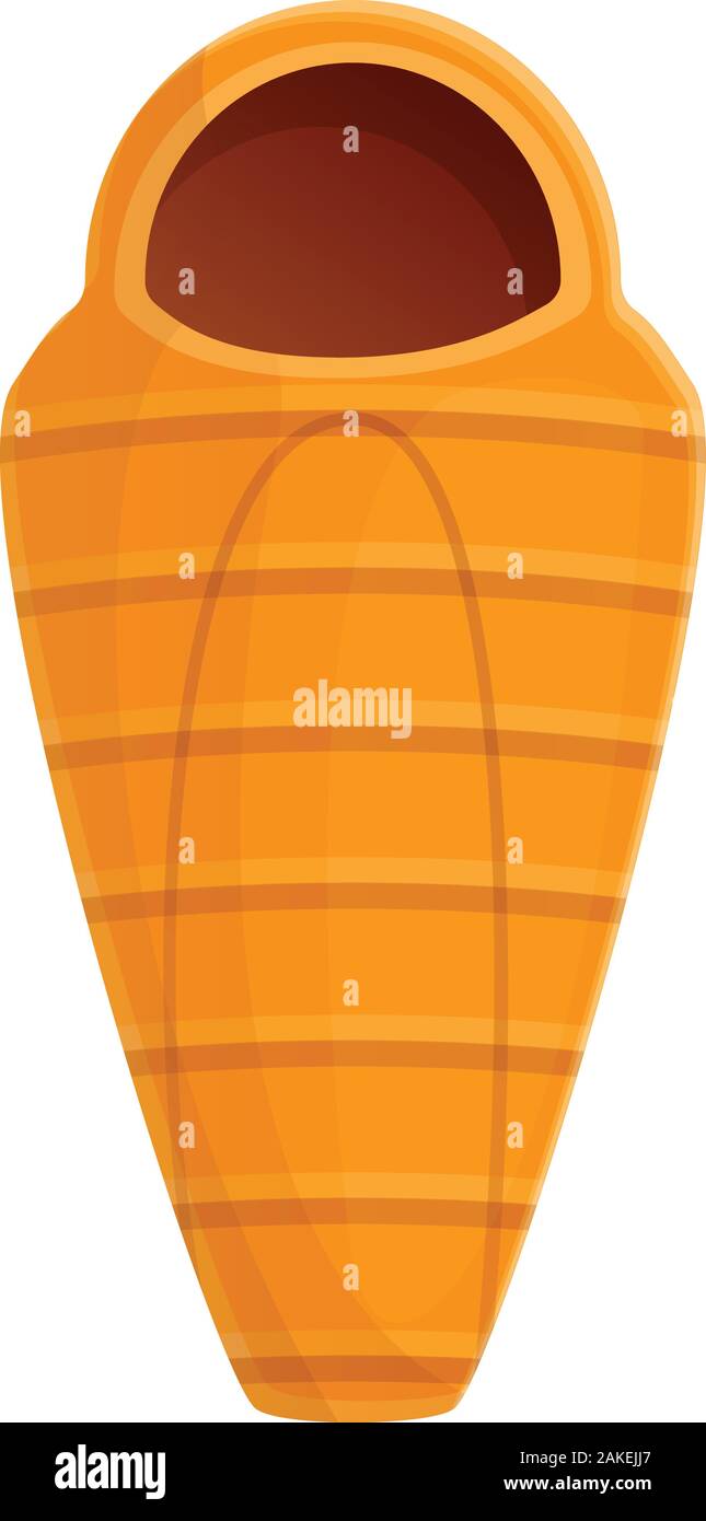 Wandern Schlafsack Symbol. Cartoon von Wandern Schlafsack vektor Symbol für Web Design auf weißem Hintergrund Stock Vektor