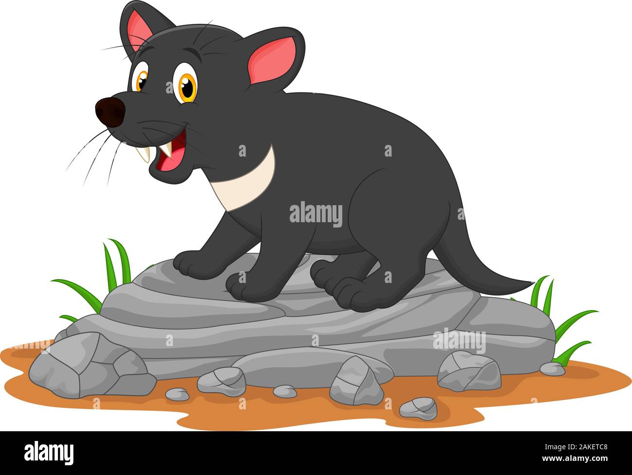 Tasmanische Teufel Cartoon Stock Vektor