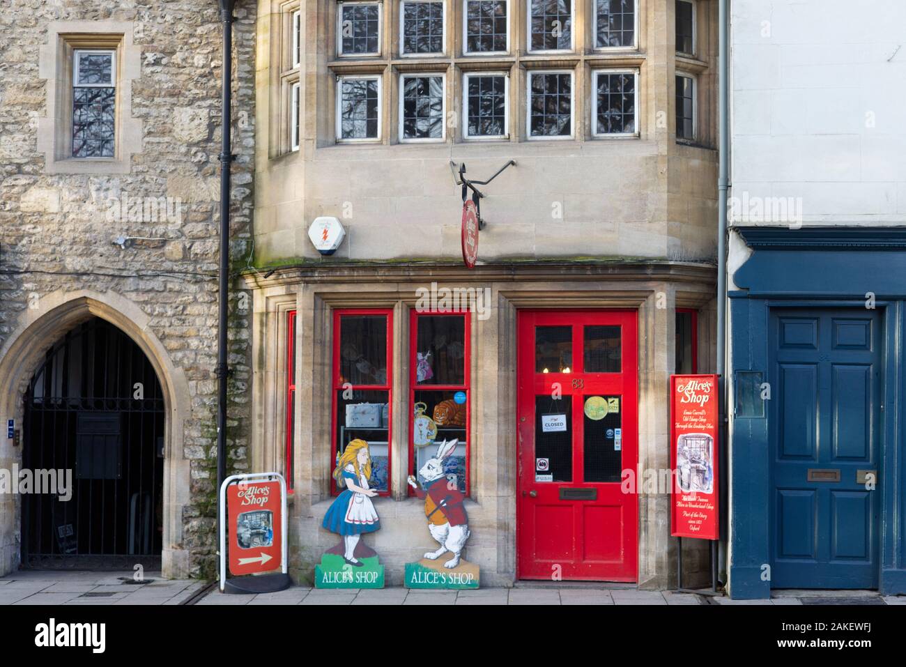 Die Alice shop Oxford Stockfoto