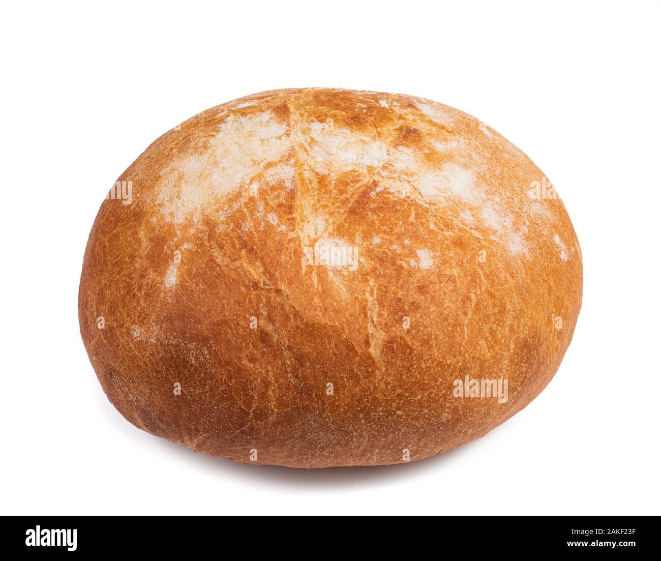 Brot isoliert auf weißem Hintergrund Stockfoto